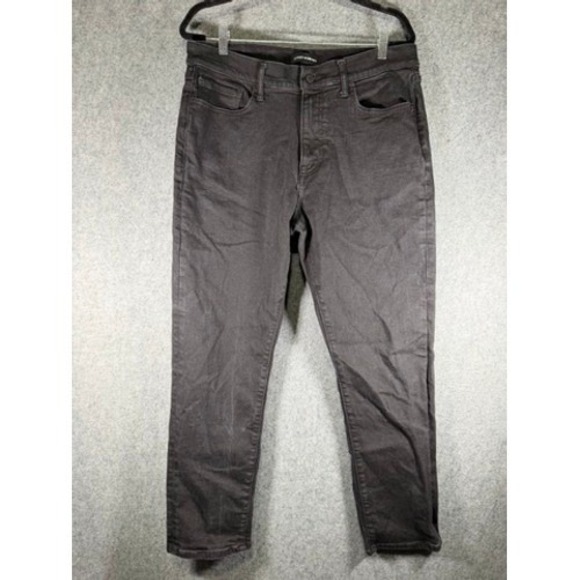 Lucky Brand 410 Athletic Straight Mens Jeans Black Wash Size 34x30 Denim Pants - Picture 1 of 9